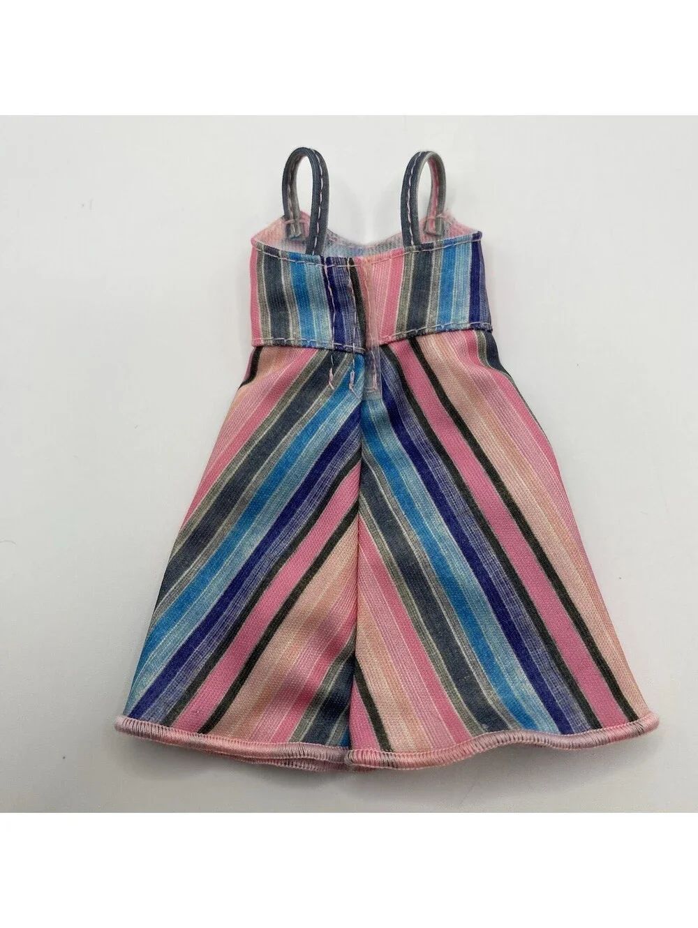 Mattel Barbie Doll Clothes Multicolor Striped Dress Spaghetti Straps B1